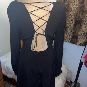 ASTR Mabel lace back dress